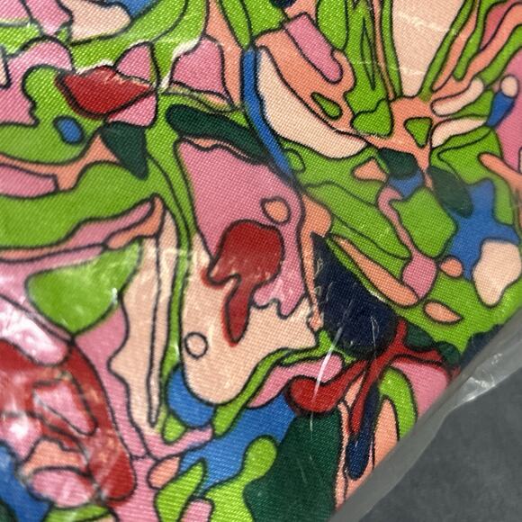 Vintage Zipper Pouches Set of 3 Mid Century Modern Mod Mosaic Carry All Trio - Picture 6 of 6